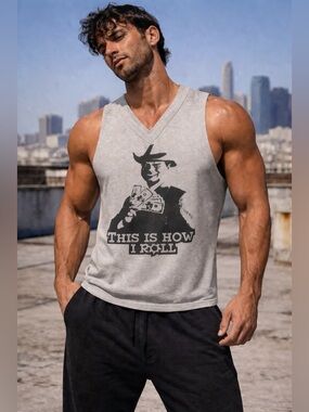 D&G Dolce & Gabbana SS2010 Cowboy Collection JR Dallas Print Tank Size L